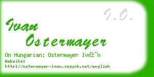 ivan ostermayer business card